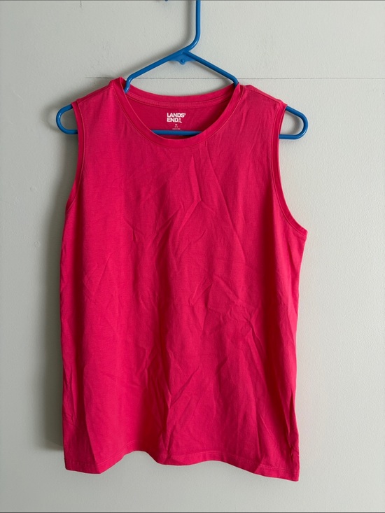 Lands' End Tops - Lands' End Women's Tank Top - Hot Pink. Med(10-12). Cotton